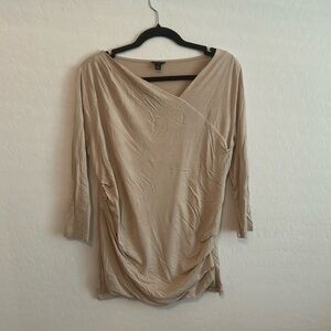 Ann Taylor Beige Top Size Large.